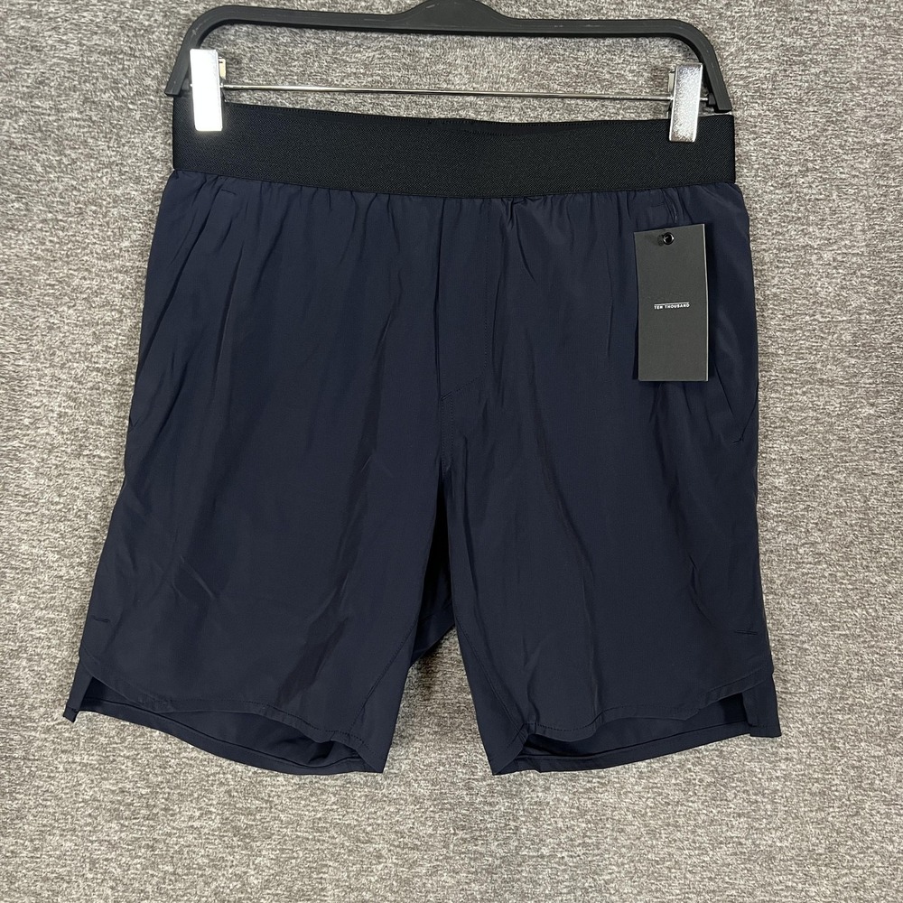 Ten Thousand‎ Tactical Shorts Mens Small Blue Lined 7" Inseam Athletic Running